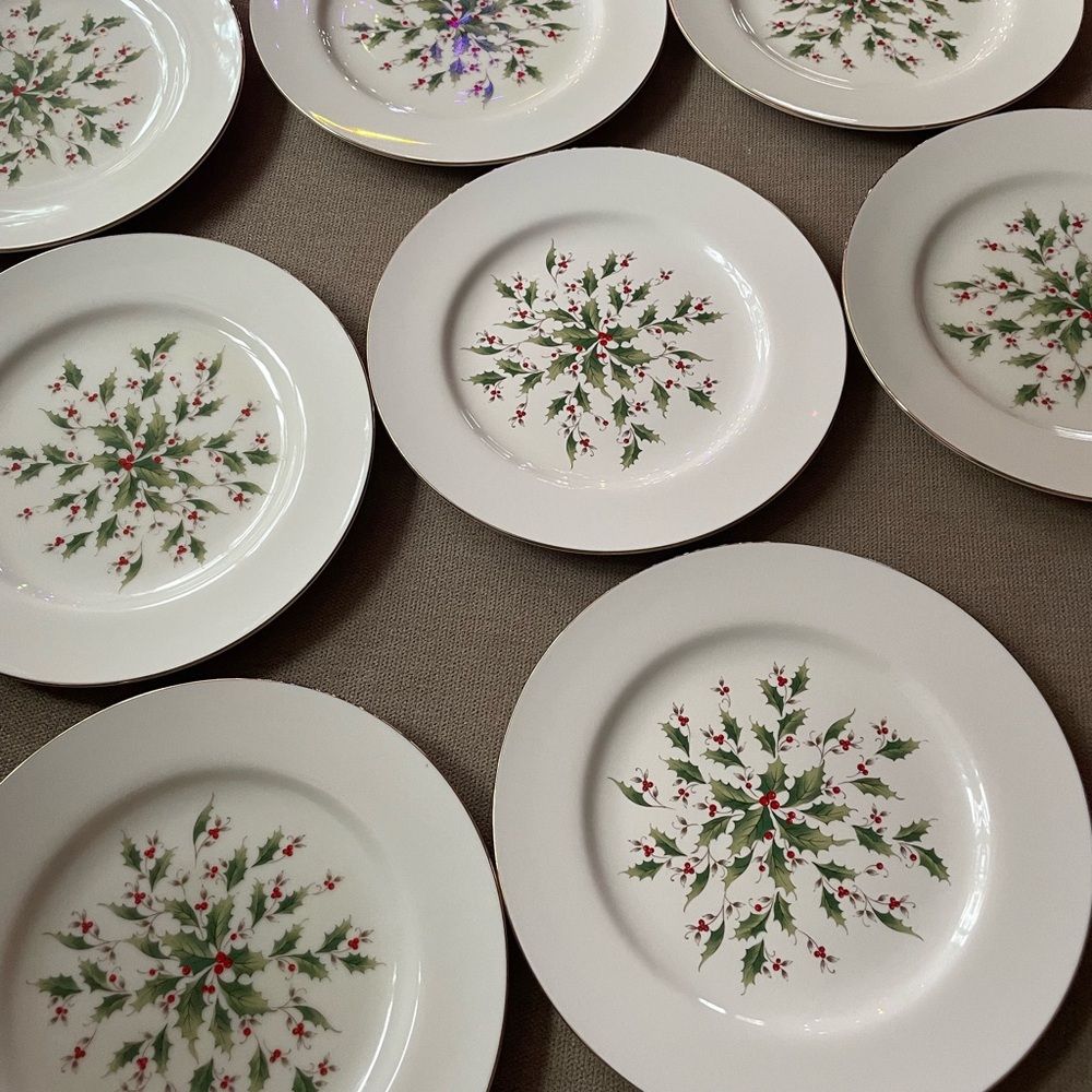 Japan Yuletide Dessert Plates (8)